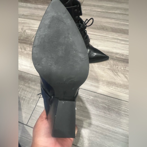 All Saints Black Lace-Up Women's Boots - Picture 6 of 9